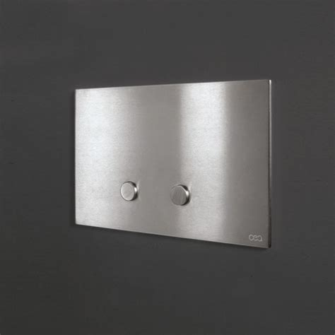 Cea Design Hydroplate Pla Plate For Dual Flush Polished