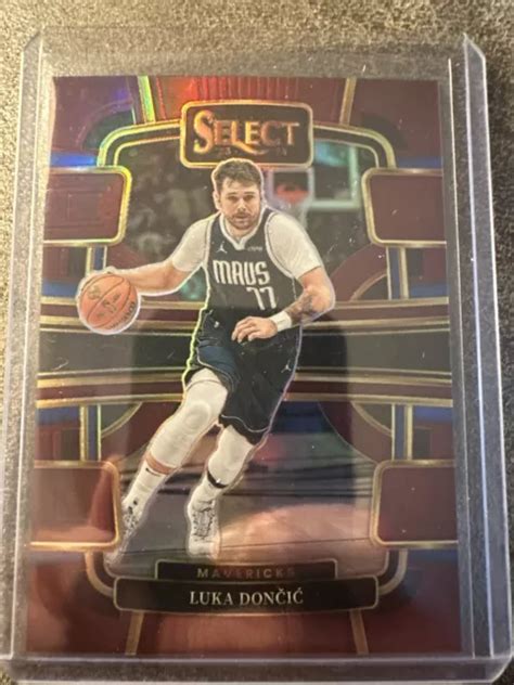 Select Basketball Luka Doncic Mavericks Maroon Prizm