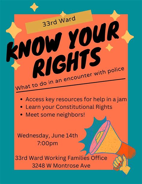 Know Your Rights When You Encounter Police 33rd Ward Working Families