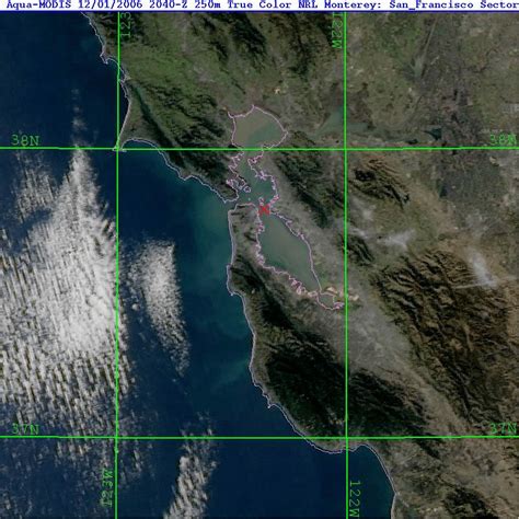 True Color Satellite Image For Pst December Showing Clear