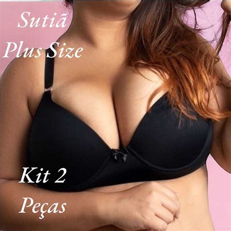 KIT 2 PLUS SIZE SUTIAN BOJO ALÇA REFORÇADA TAMANHOS 48 50 52 Shopee