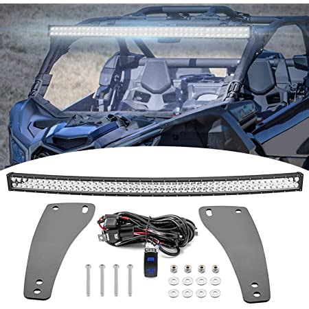 Amazon Xjmoto W Offroad Curved Led Light Bar Upper Roof