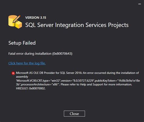 Sql Server Setup Failed Fatal Error During Installation X