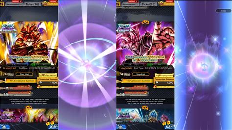 Ultra Super Saiyan Gogeta Summon Vs Ultra Ss Rose Goku Black Summon