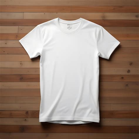 Modelo De Camiseta Branca Em Branco Imagem Premium Gerada IA