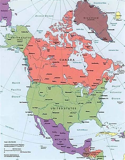 Map of Mountain Ranges in North America
