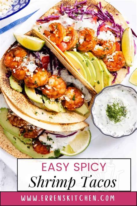 Easy Spicy Shrimp Tacos Erren S Kitchen