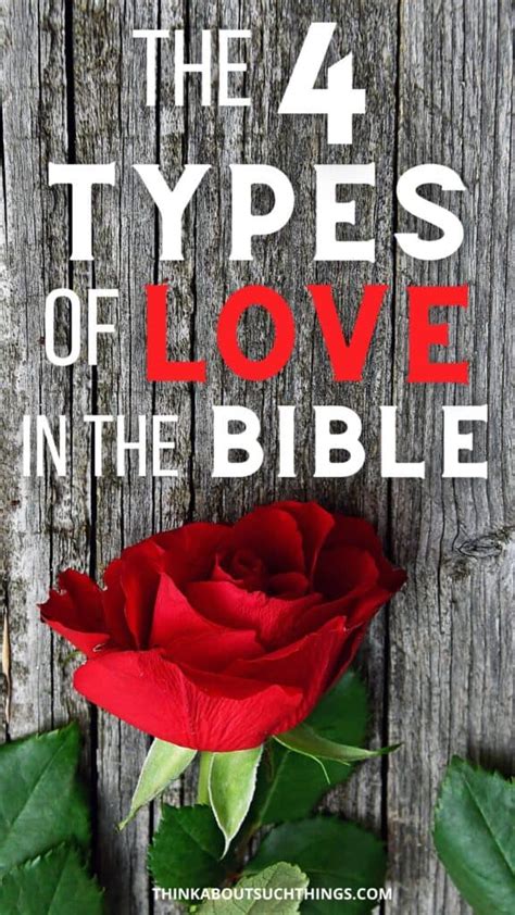 The 4 Types Of Love In The Bible | Think About Such Things