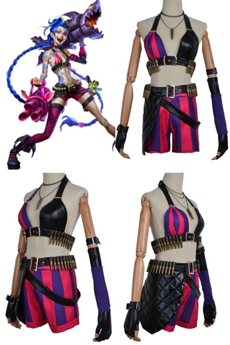 Takerlama League Of Legends Lol Jinx Cosplay Costume Style B Jinx