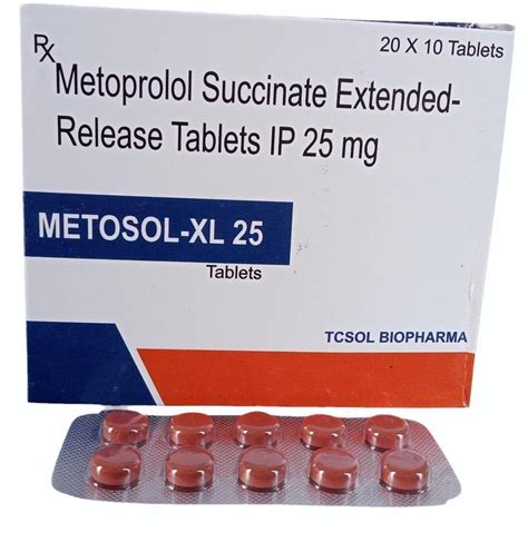 Mg Metoprolol Succinate Extended Release Tablet At Rs Box