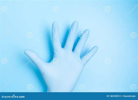 Male Palm In Medical Latex Glove Stock Photo Image Of Doctor