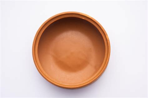 Premium Photo Empty Terracotta Bowl Or Earthen Serving Crockery