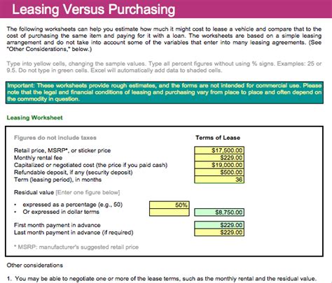 Car Lease Calculator Amazon Ca Appstore For Android Worksheets Library