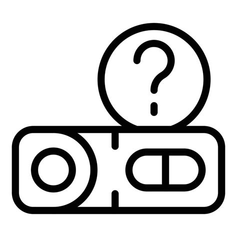 Question Pregnant Test Icon Outline Vector Ovulation Woman 14985509