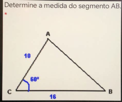 Solved: Determine a medida do segmento AB. [coordinate geometry]