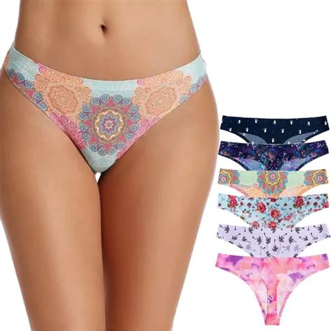 Set 6 Pz Pantaleta Bikini Para Mujer Elegantes Y Elásticas MercadoLibre