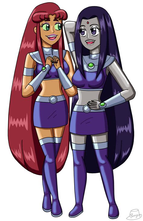 Raven X Starfire On Raven X Girls Club Deviantart