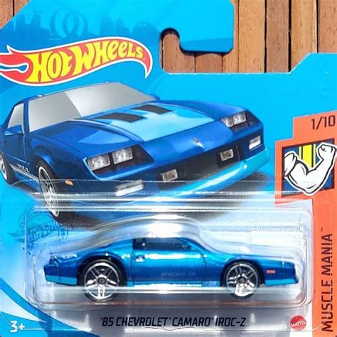 Jual Hotwheels Chevrolet Camaro Iroc Z Biru Short Card Di