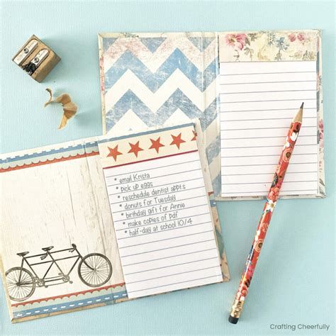 Diy Mini Notepads Crafting Cheerfully