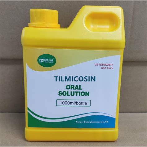 Tilmicosin Solution 20 25 1L Veterinary Use China Tilmicosin