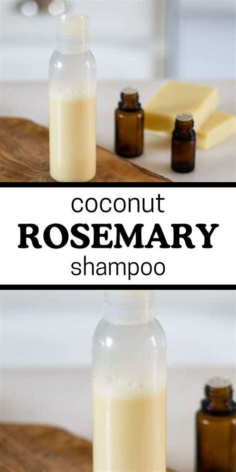 Coconut Rosemary Homemade Shampoo In 2024 Homemade Shampoo Homemade Skin Care Recipes Diy