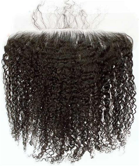 Dolago 13x6 Lace Frontal Closure Kinky Curly Brazilian Virgin Hair Ear