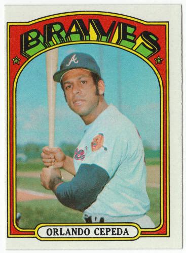 1972 Topps Orlando Cepeda Baseball Card For Sale