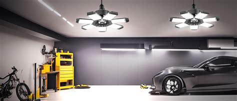 LED Garage Light 200W, 6 Pack Super Bright Garage Lights 20000LM Garage ...
