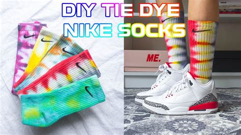 Diy How To Tie Dye Nike Crew Socks Youtube