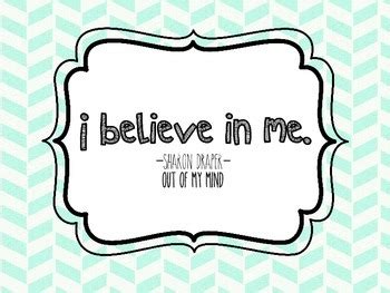 Out of my Mind Book Quote Printables by Diary of a 21st Century Teacher