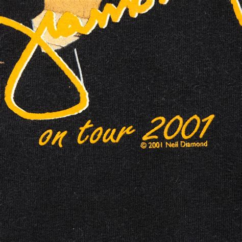 Rare Vintage Neil Diamond Live In Concert 2001 Tour T Gem