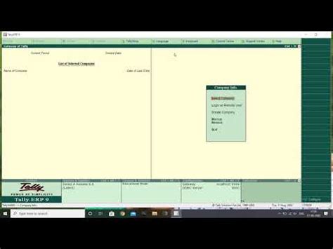 Explain Tally Screen Components With Clear Diagram Full Expl