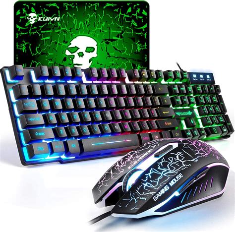 Gaming Keyboard and Mouse Set + FREE Gaming Mouse Pad - eTeknix