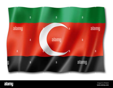 Darfur ethnic flag, Africa. 3D illustration Stock Photo - Alamy