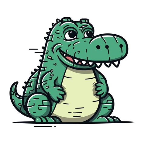 Cartoon crocodile. Vector illustration of a funny crocodile. 33526295 ...