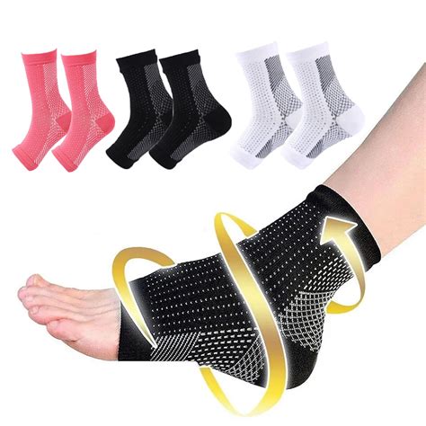 3 Pairs Neuropathy Socks For Men Women Soothe Compression Socks For Plantar Fasciitis Swelling