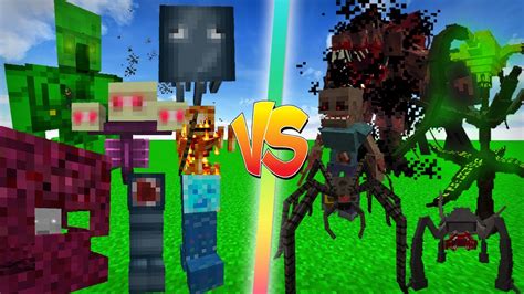 Mutated Mobs Mod Vs Scape And Run Parasites Minecraft Batallas De