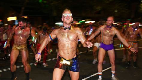 Sydney Gay And Lesbian Mardi Gras Parade 2018 Illawarra Couple Ready