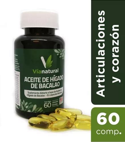 Aceite H Gado De Bacalao X C Psulas Blandas Mercadolibre