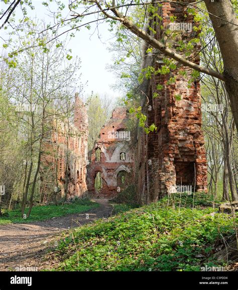 Brick Wall Of Old Castle Balga In Prussia Kaliningrad Region Russia