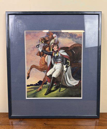 Allouis The Wounded Cuirassier Framed For Sale At Pamono