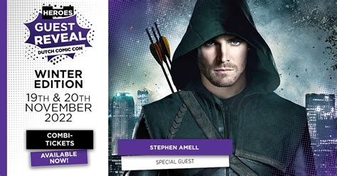 Arrow Acteur Stephen Amell Naar Heroes Dutch Comic Con 2022