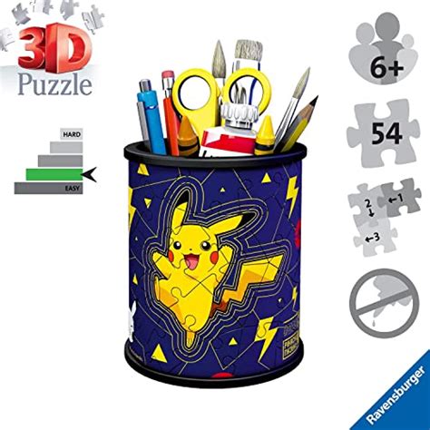 Ravensburger 3D Puzzle 11257 Utensilo Pokémon Pikachu 54 Teile