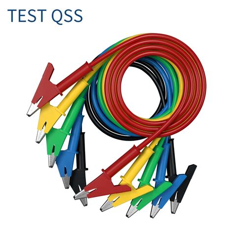 Qss Pinzas De Cocodrilo Duales Cables De Prueba Multimer Cable De