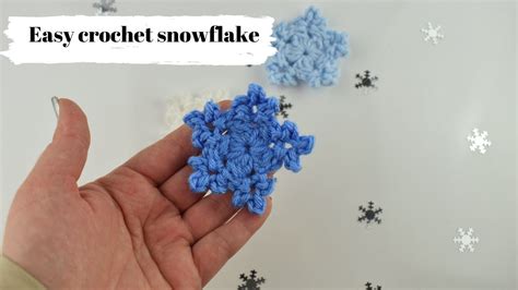 How To Crochet Easy Snowflake Mini Snowflake For Complete Beginner