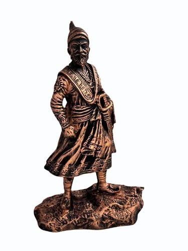 Bronze Chhatrapati Shivaji Maharaj Polyresin Statue For Decoration At