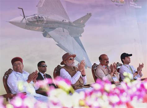 LCA Tejas At Centre Stage Of India Pavilion At Aero India 2023