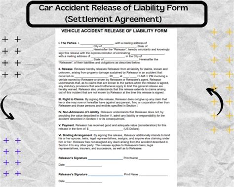 Car Accident Settlement Agreement Template