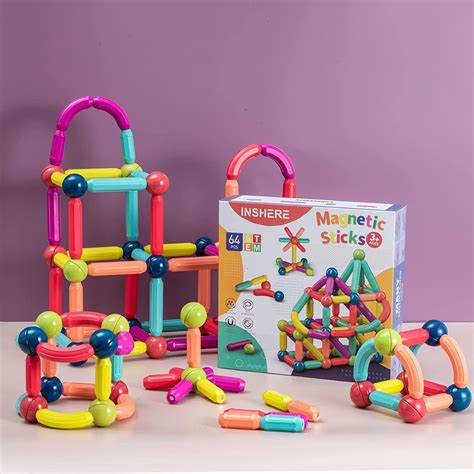 Educational Toy Magnetic Magnetic Building Sticks Toys 68PCS Big Size ...