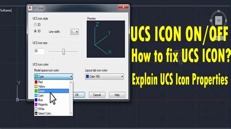 How To Fix Ucs Icon In Autocad Autocad Ucs Icon On Off Ucs Icon